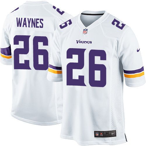 Cheap Men Minnesota Vikings 26 Trae Waynes Nike White Player Game NFL Jersey